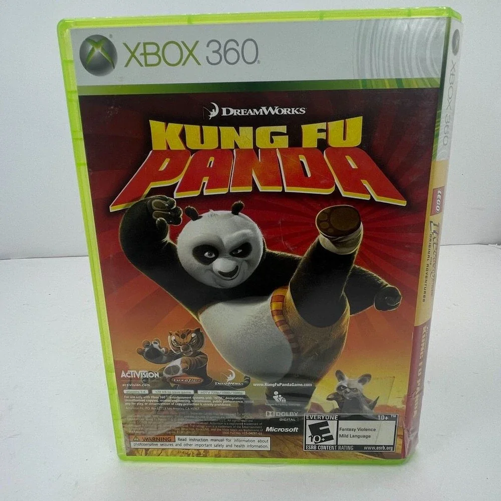 LEGO Indiana Jones & Kung Fu Panda 2 Pack (Xbox 360, 2008) Complete W/ Manual
